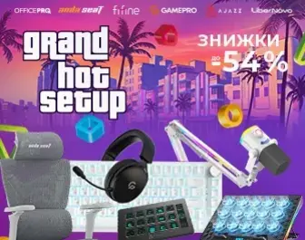 Знижки до 54% на периферію OfficePro, Anda Seat, Fifine, GamePro, Ajazz, Boya