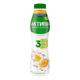 Біфідойогурт 0,5 кг Активіа абрикос-злаки 1,2% п/бут 