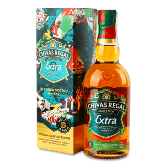 Віскі Extra Tequila Cask купажоване 40% 0,7л коробка Chivas Regal