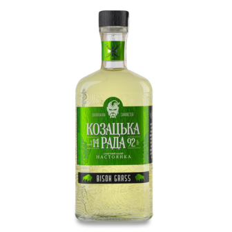 Настоянка Зубровка 37,5% 0,5л Козацька Рада