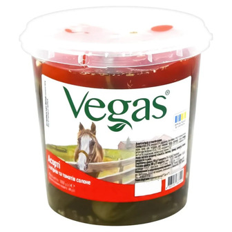 Асорті з огірків та томатів Vegas солоне 600 г (4823116837102)