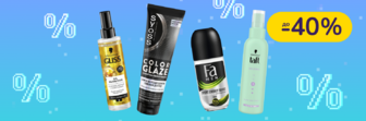 До -40% на догляд Palette, Schauma, Fa, Brillance, Gliss, Syoss, Taft