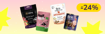До -24% на корм для котів і собак Savory, Half&Half