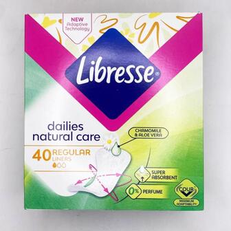 Щоденні прокладки Libresse Natural Care Pantyliners 40 шт