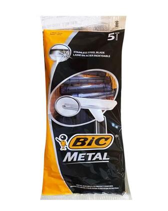 Бритва чол. BIC Метал 1 лезо, 5шт