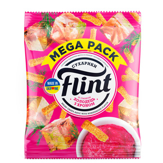 Сухарики "Flint" житньо-пшеничні холодець з хроном 110г