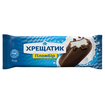 Морозиво "Хрещатик" пломбір в глазурі 75г 15%
