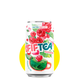 Напій б/а на основі чорного чаю "FIFTEA" малина 0,33л ж/б