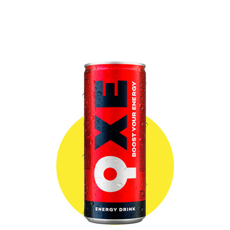 Напій енергетичний б/а "QXE" 0,25л з/б