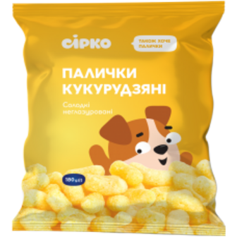 КУКУРУДЗЯНІ ПАЛИЧКИ СОЛОДКІ 180Г СІРКО