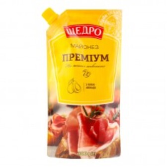 МАЙОНЕЗ ПРЕМІУМ 72%  300Г ЩЕДРО