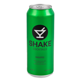Напій слабоалкогольний Mojito сильногазований 7% 0,5л ж/б Shake