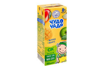 Сік Чудо-Чадо яблучно-манговий 0,2