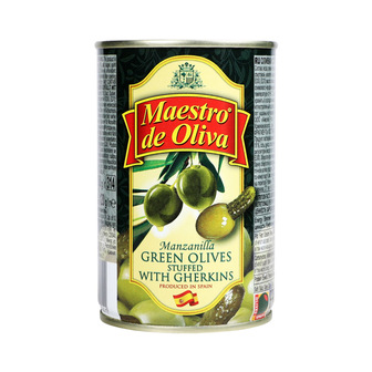 Оливки Maestro de Oliva з огірочком 300г