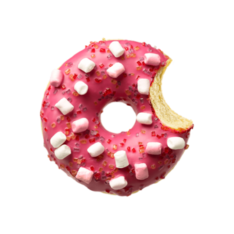 Донат "PINKIE" з маршмеллоу, 58г