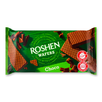 Вафлі "Wafers" шоколад ТМ Рошен, 216г