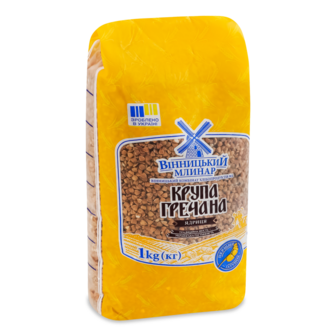 Крупа гречана ядриця ТМ Вінницький Млинар, 1кг