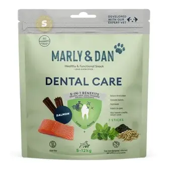 Ласощі для собак Marly & Dan Dental Small Breed 100 г - лосось