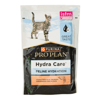 Додатковий корм ProPlan Hydra Care з лососем для збільшення споживання рідини для дорослих котів 75г
