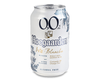 Пиво Hoegaarden White безалкогольне з/б (0,33л)