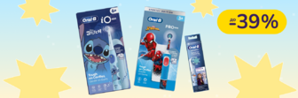 До -39% на електричні зубні щітки та насадки Oral-B