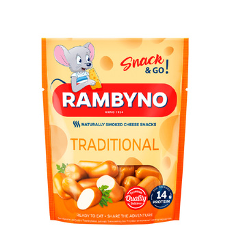 Сир плавлений копчений "Rambyno" 45% 75г