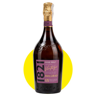 Вино ігристе "Bolgrad Vintage 1821" рожеве брют 0,75л 10-13,5%
