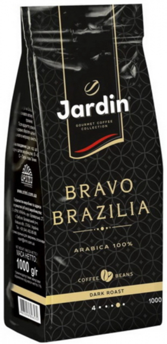 Кава Jardin Bravo Brazilia смаж. в зернах 1кг