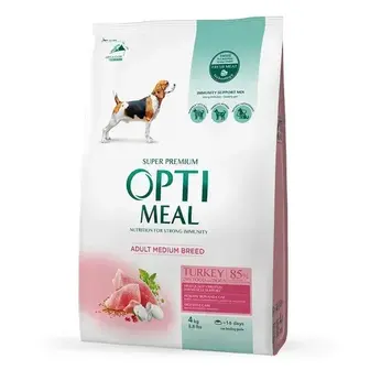 Сухий корм для собак Optimeal Medium Breed Adult 4 кг - індичка