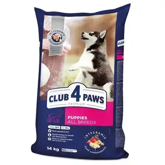 Club 4 Paws Premium сухий корм для цуценят 14 кг - курка