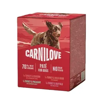 Вологий корм для собак Carnilove Multipack Pate Adult 4 шт х 300 г