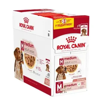 Вологий корм для собак Royal Canin Medium Adult 7+3 шт х 140 г