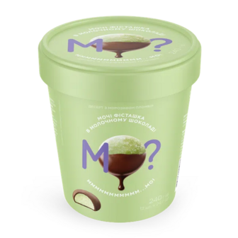 Морозиво Мо? Мочі фісташка в молочному шоколаді (240г)