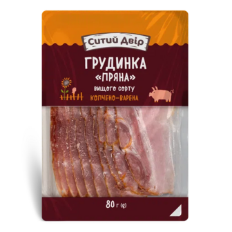 Грудинка Ситий двір Пряна к/в в/ґ (120г)