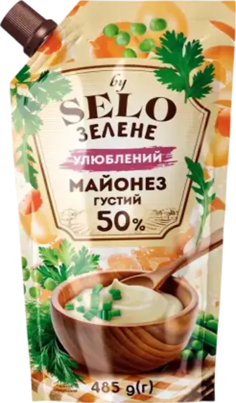 Майонез Selo Зелене Улюблений 50% 485 г