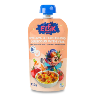 Пюре Elfik Magic кус-кус з телятиною (110г)