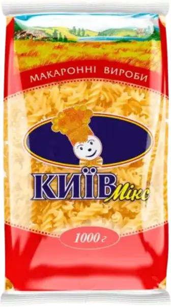 Макаронні вироби Київ Мікс Спіральки, 1 кг