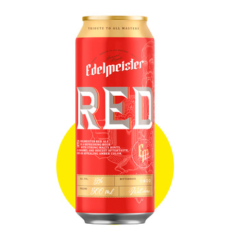 Пиво "Edelmeister Red" янтарне 0,5л 5% ж/б