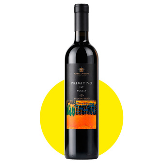 Вино "Piantaferro Primitivo" червоне сухе 0,75л 13,5%