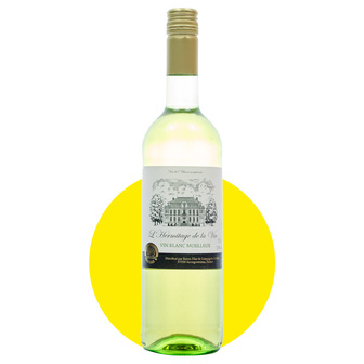 Вино "L'Hermitage de la Vin" біле напівсолодке 0,75л 10%