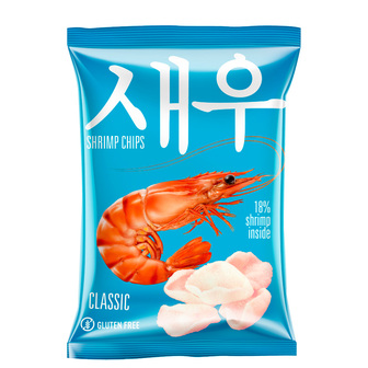 Чипси "Shrips" креветкові класичні 50г