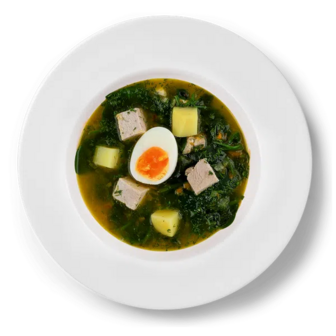 Зелений борщик зі свининою (300г)