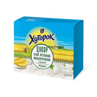 Цукор Хуторок білий пресований швидкорозчинний 500г