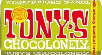 Молочний шоколад з хрустким фундуком Tony's 180 г