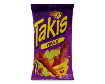 Снек Takis Fuego кукурудзяний тортилья чилі-лайм (100г)