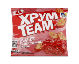 Сухарики ХрумTeam Багет Королівський краб (90г)