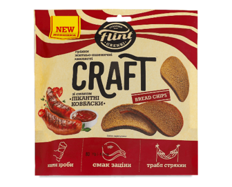 Грінки Flint Craft Grenki хвилясті пікантні ковбаски (80г)