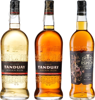 Ром Tanduay Asian Rum Silver 1 л + Tanduay Gold л + Tanduay Spiced 0,7 л