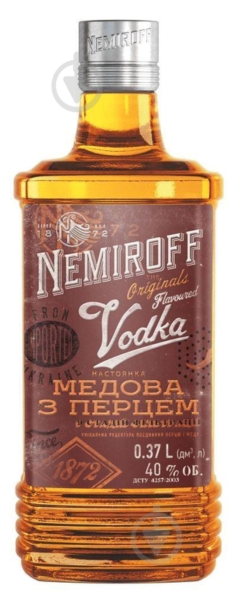 Настоянка Nemiroff Українська медова з перцем 0,37 л