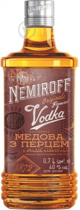Настоянка Nemiroff Українська медова із перцем 0,7 л
